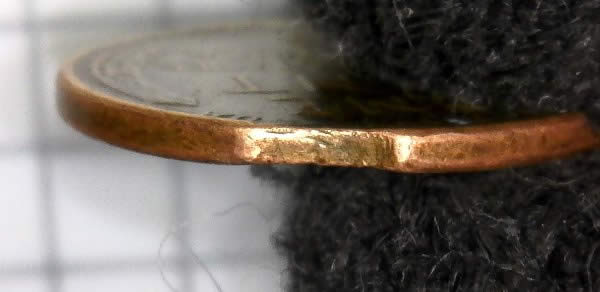 1955-P-Lincoln-Wheat-Cent-Curved-Clipped-Planchet-Found-In-Walmart!